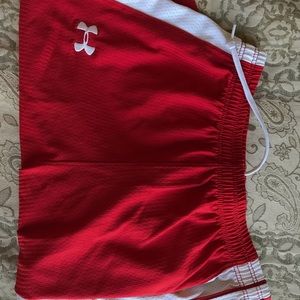 UnderArmor Red Basketball Shorts Men’s M